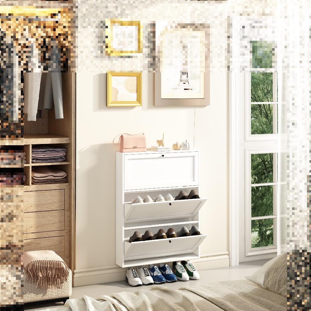 Tipping shoe cabinet home furniture
